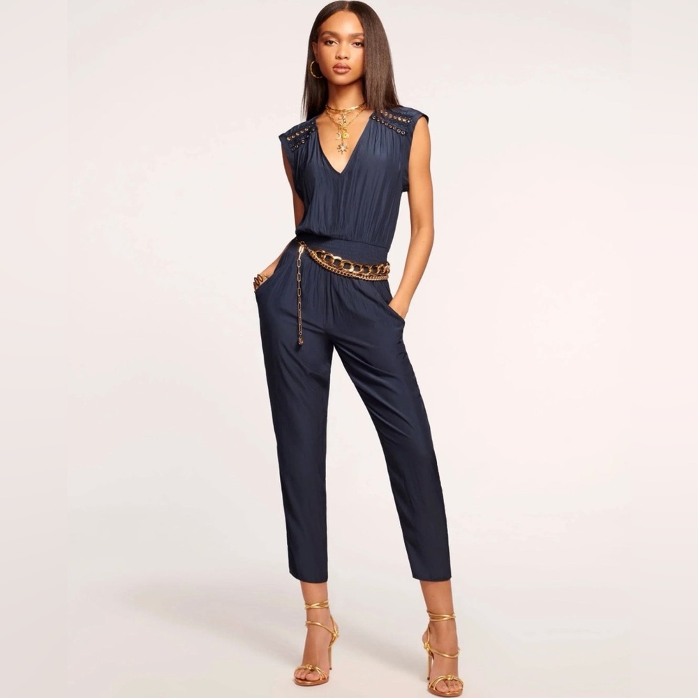 NWT Ramy Brook Bristol Jumpsuit Navy